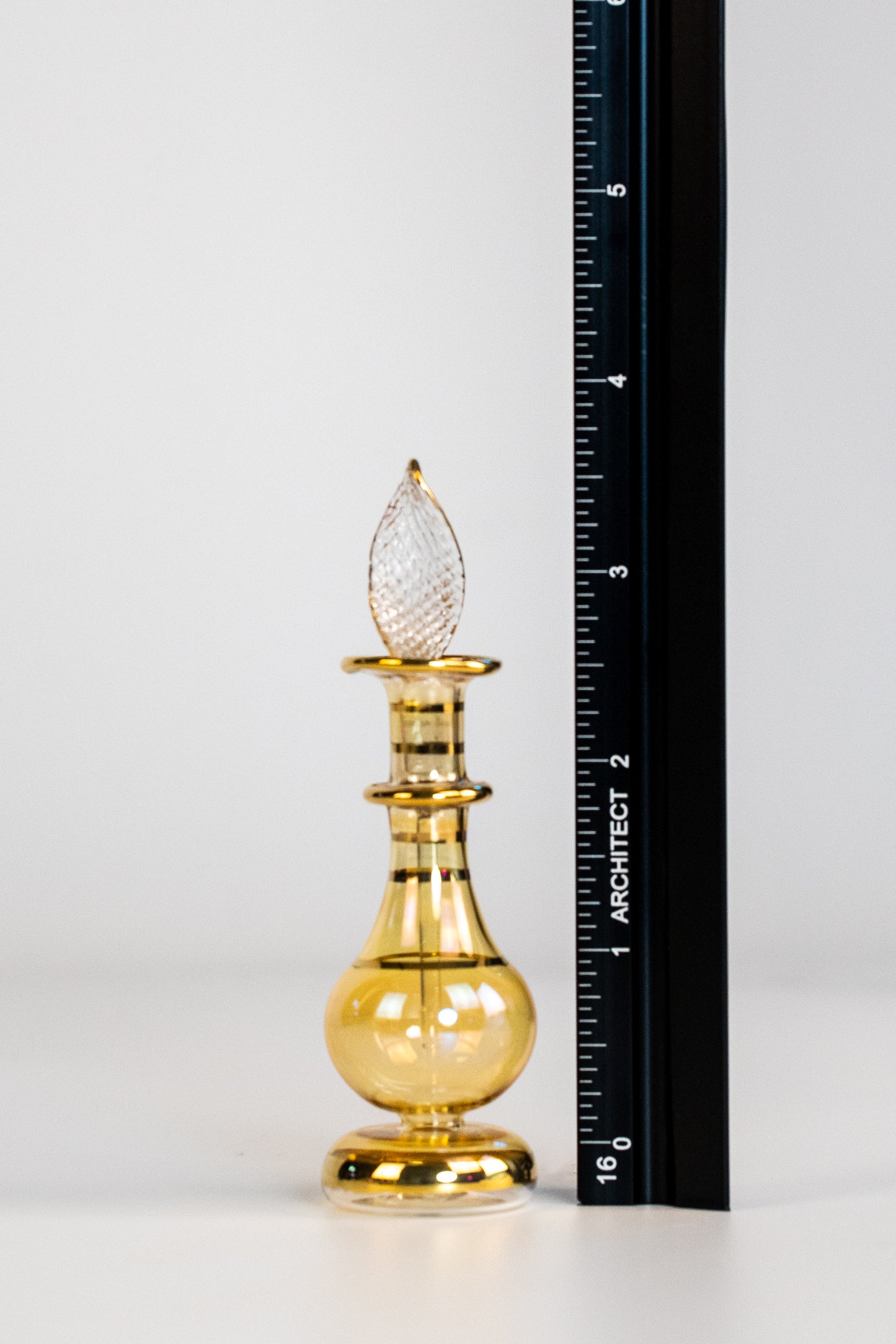 Five Beautiful Small Blown Glass Perfume Bottles