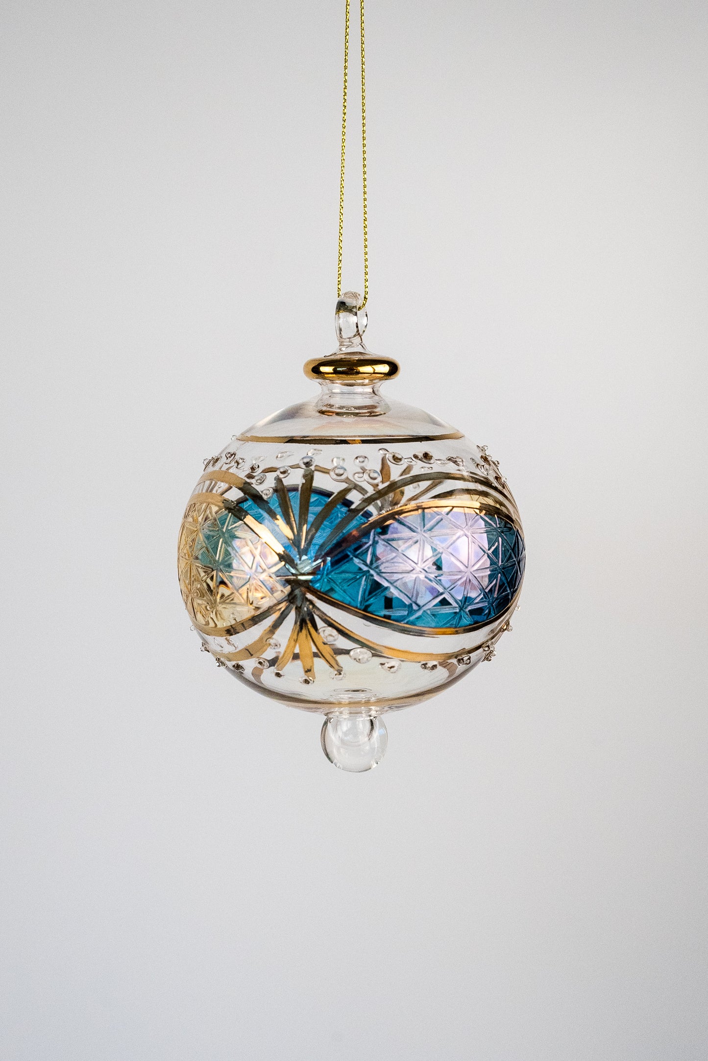 The Blue and Gold Engraved