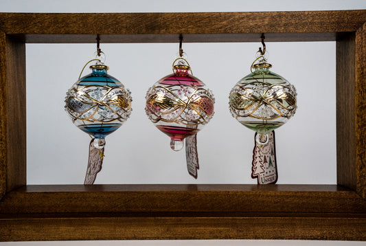 The beautiful collection of the engraved Ornaments