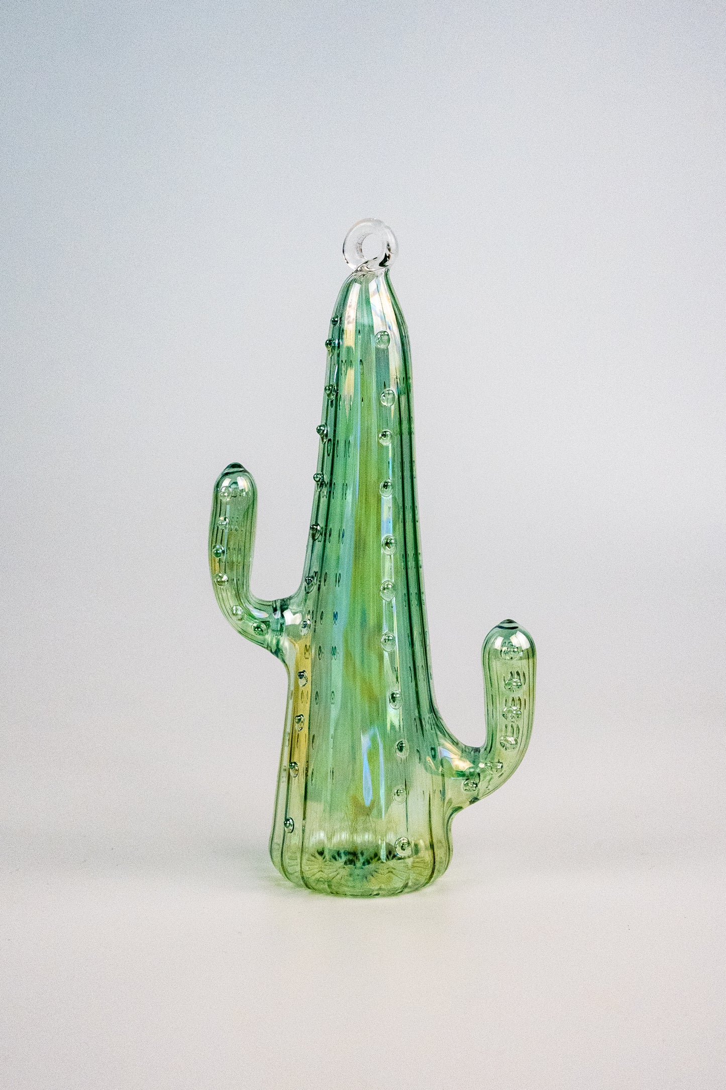 Mouth Blown Cactus Ornament 3