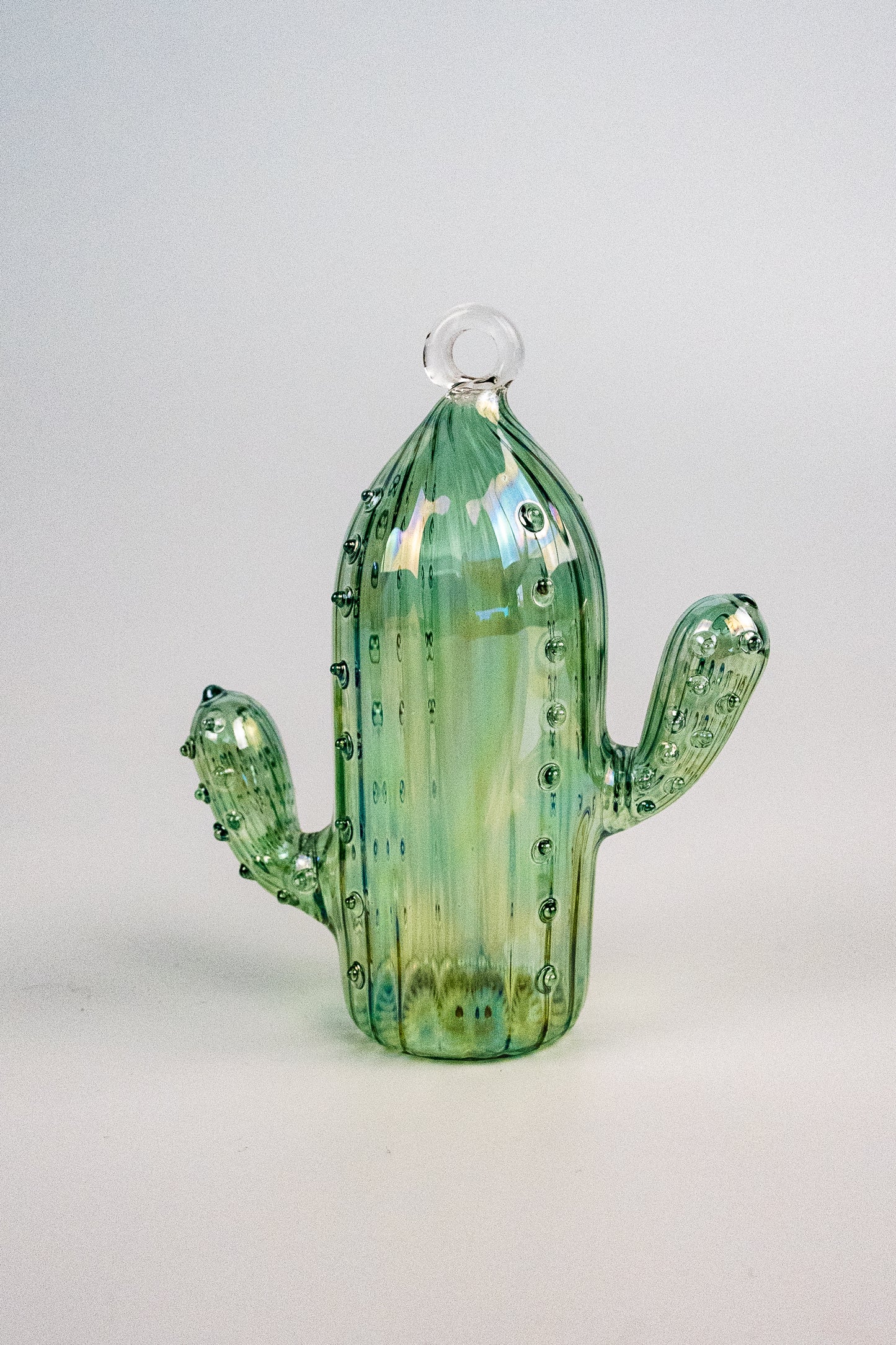 Mouth Blown Cactus Ornament 1