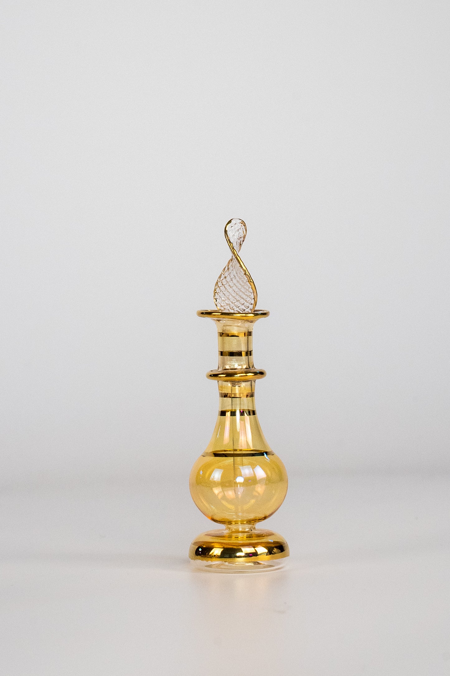 Five Beautiful Small Blown Glass Perfume Bottles