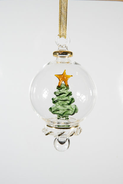 Ornament with Inner Christmas Tree" Our Best Seller"
